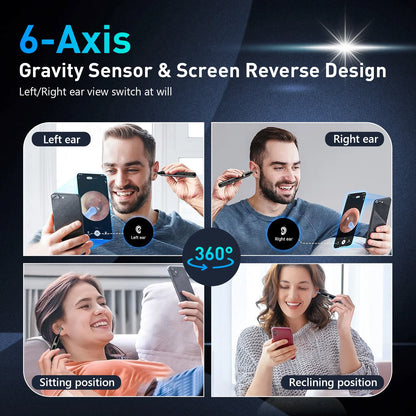 Ear Wax Removal -  Ear Cleaner with Camera - 6 LED Lights and 6 Ear Picks - Ear Camera for Iphone, Ipad & Android Phones